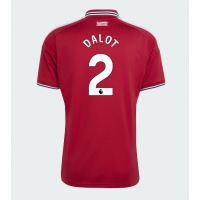 Camiseta Manchester United Diogo Dalot #2 Primera Equipación Replica 2026-27 mangas cortas